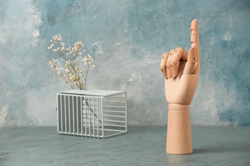 Wooden artist hand mannequin - hand,