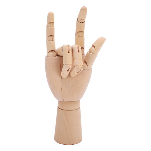 Wood mannequin hand flexible - ­wood,