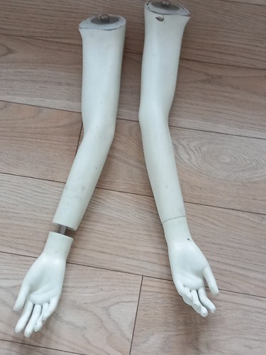 Vintage pair manikin arms - pair, of