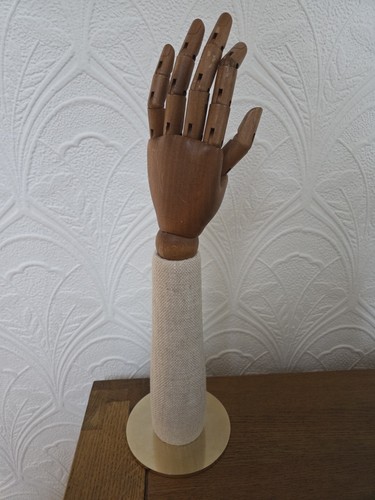Wood articulated hand - wood, shop