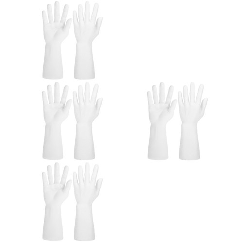 White plastic mannequin hand - white,