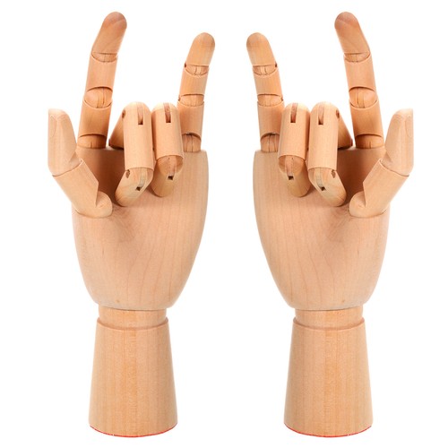 2pcs wooden hand - 2pcs,