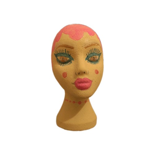 Hand painted mannequin head - hand,