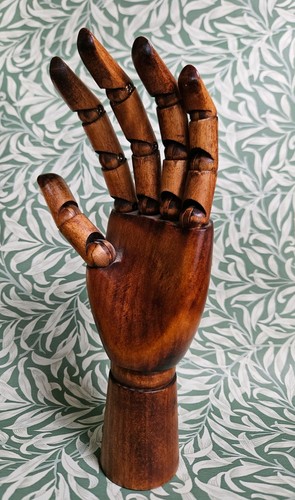 Wooden mannequin hand with - hand,