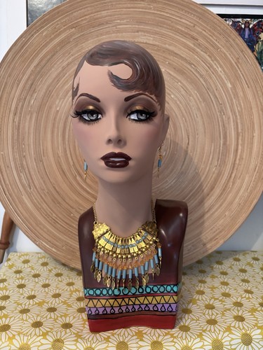 Hand painted mannequin head - mannequin,