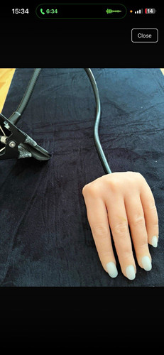Silicone nail practice hand - silicone,