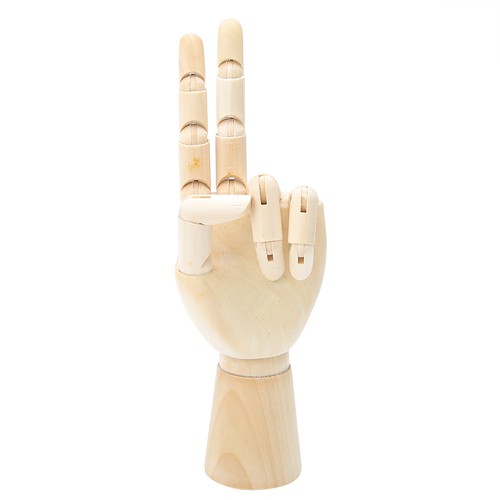Jointed left hand artist - jointed,